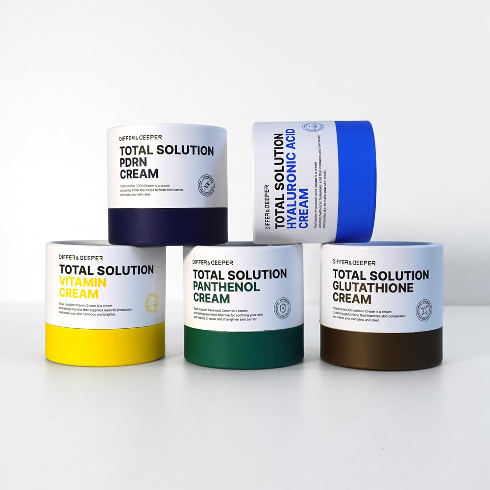 Differ & Deeper Total Solution PDRN Cream – Barrier Strengthening for Sensitive Skin, Daily Nourishing Cream with PDRN, Korean Skincare 2.47oz