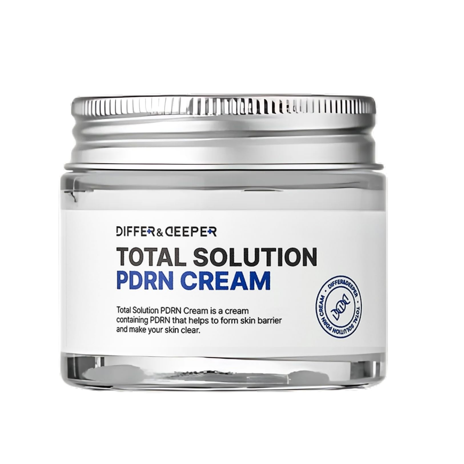 Differ & Deeper Total Solution PDRN Cream – Barrier Strengthening for Sensitive Skin, Daily Nourishing Cream with PDRN, Korean Skincare 2.47oz
