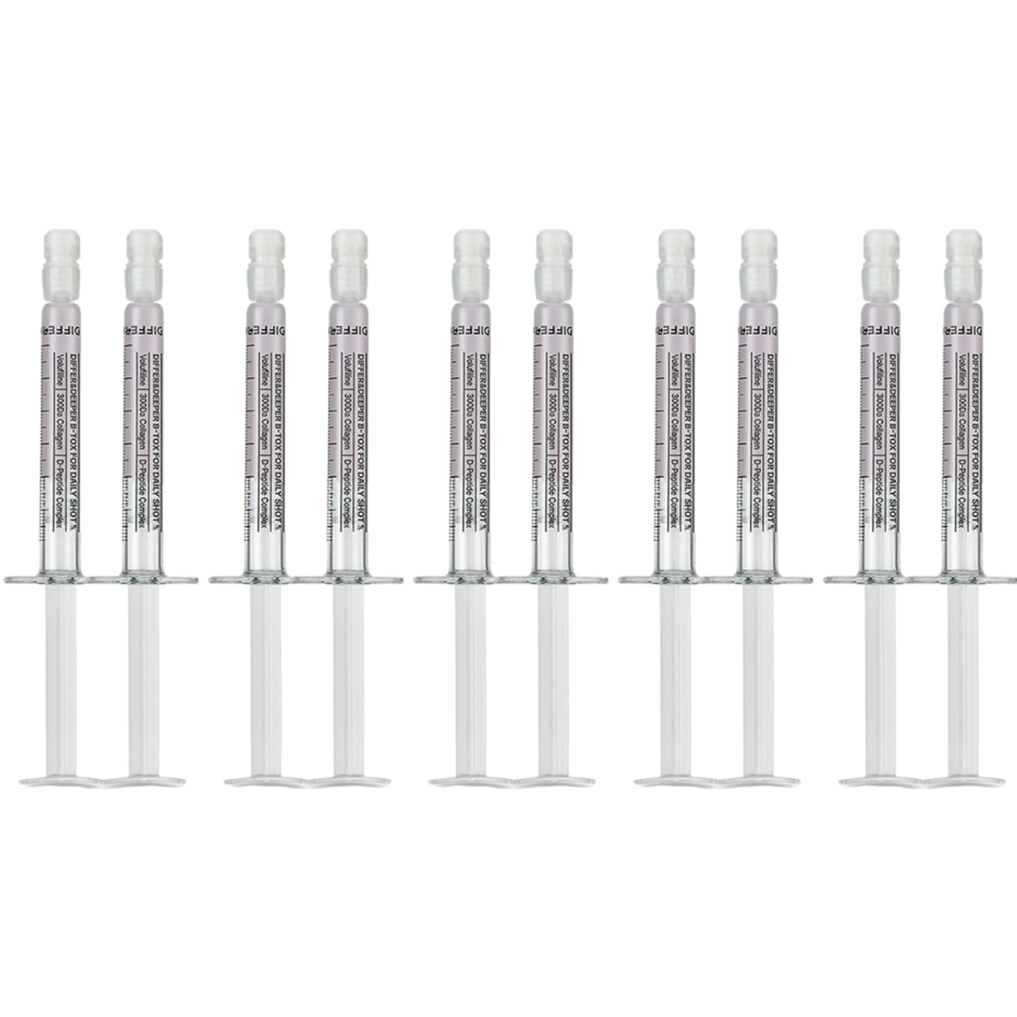 Differ & Deeper B-Volume Daily Essence Starter Pack – Plumping & Smoothing Formula | Wrinkle & Elasticity Care | Volufiline, Peptide & Collagen Ampoule for Easy Topical Application (2.5ml*2)