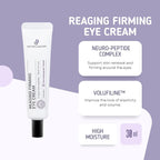 Differ & Deeper Reaging Firming Eye Cream – Lightweight Eye Treatment for Smoother, Hydrated Under Eyes | K-Beauty Skincare (30ml)