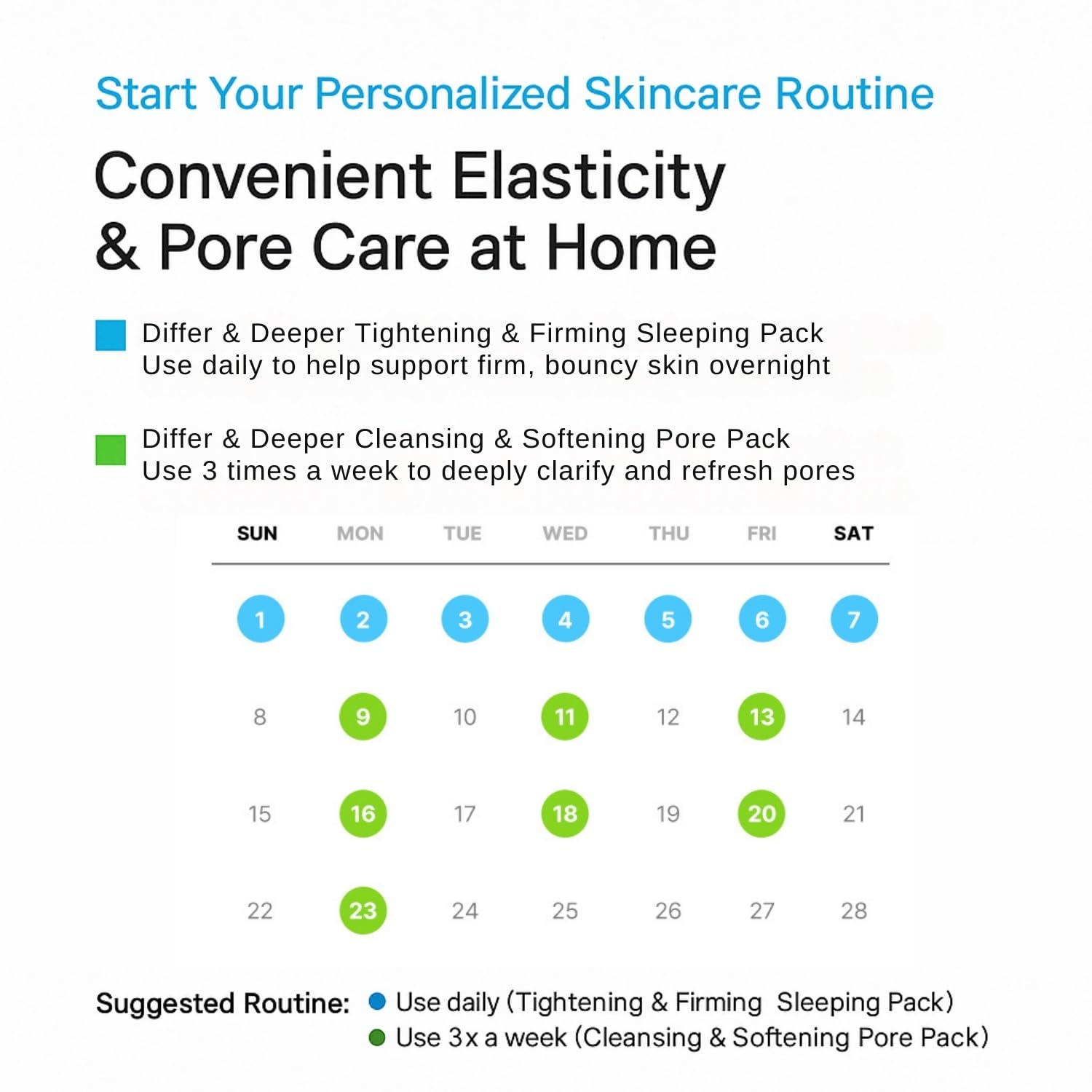 Differ & Deeper Tightening & Firming Sleeping Pack – 7 x 5g Single-Use Night Mask Capsules | Overnight Skin Firming & Moisture Care | Travel-Friendly K-Beauty Skincare