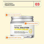 Differ & Deeper Total Solution Vitamin Cream – Brightening Moisturizer for Dull Skin, Lightweight Daily Cream with Vitamin Complex for Radiant Complexion, Korean Skincare 2.47oz