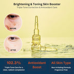 Differ & Deeper Brightening & Toning Skin Booster Starter Pack – Vitamin Peptide & Antioxidant Ampoule | Evens Skin Tone & Enhances Radiance | Fast-Absorbing Formula Korean Skincare 2ml*5