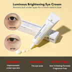Differ & Deeper Luminous Brightening Eye Cream – Eye Moisturizer for Dullness, Dark Circles & Radiant-Looking Skin | K-Beauty Skincare (30ml)